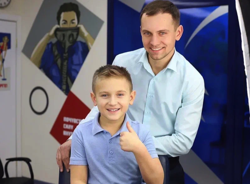  отец + сын 1100 руб