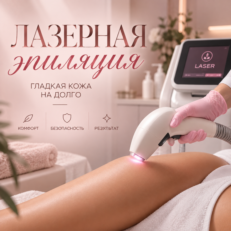 Лазерная Эпиляция - 50%