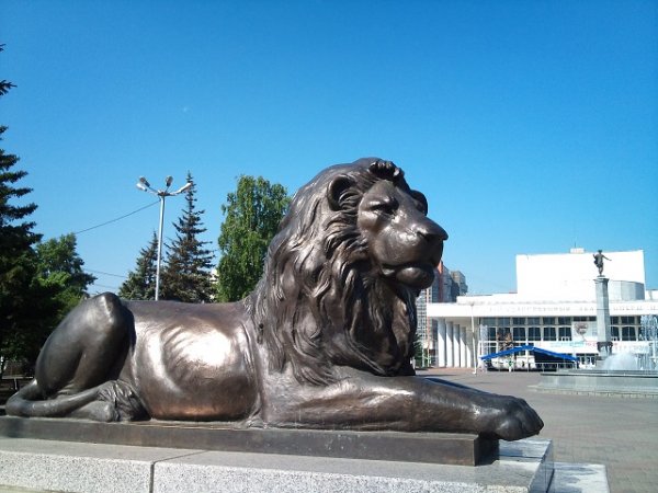 Скульптуры львов в Красноярске,Скульптуры,Красноярск