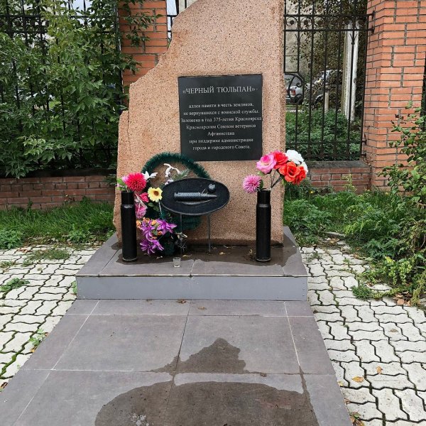 Скульптура Чёрный тюльпан в Красноярске,Скульптуры,Красноярск