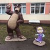 Скульптура Маша и медведь,Скульптуры,Красноярск