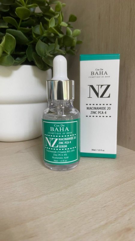 Укрепляющая сыворотка для сужения пор Cos De BAHA Niacinamide 20% Zinc 4% Pore Reducer