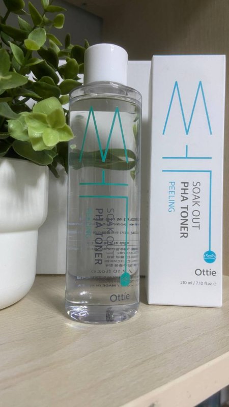 Пилинг-тоник с PHA-кислотами Ottie Soak Out PHA Toner Peeling