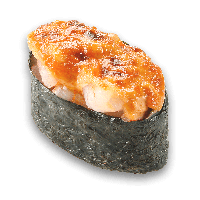 Гункан креветка запеченный