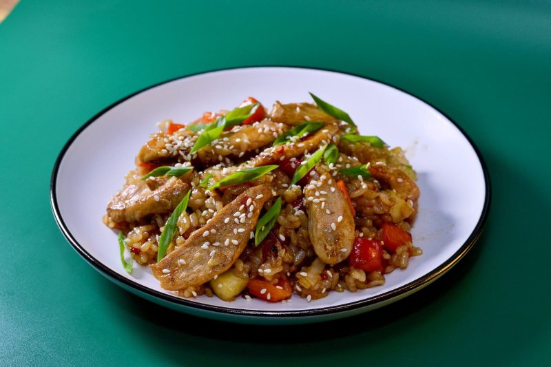 Тяхан с курицей