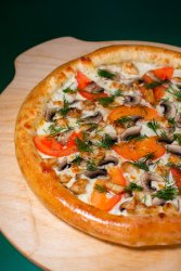 Пицца курица с грибами