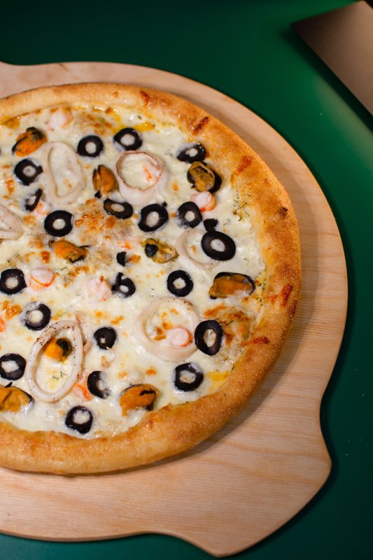 Пицца с морепродуктами