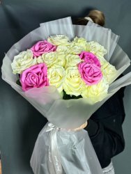 Авторский букет "Нежный Контраст"