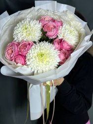 Авторский букет "Розовый сад"