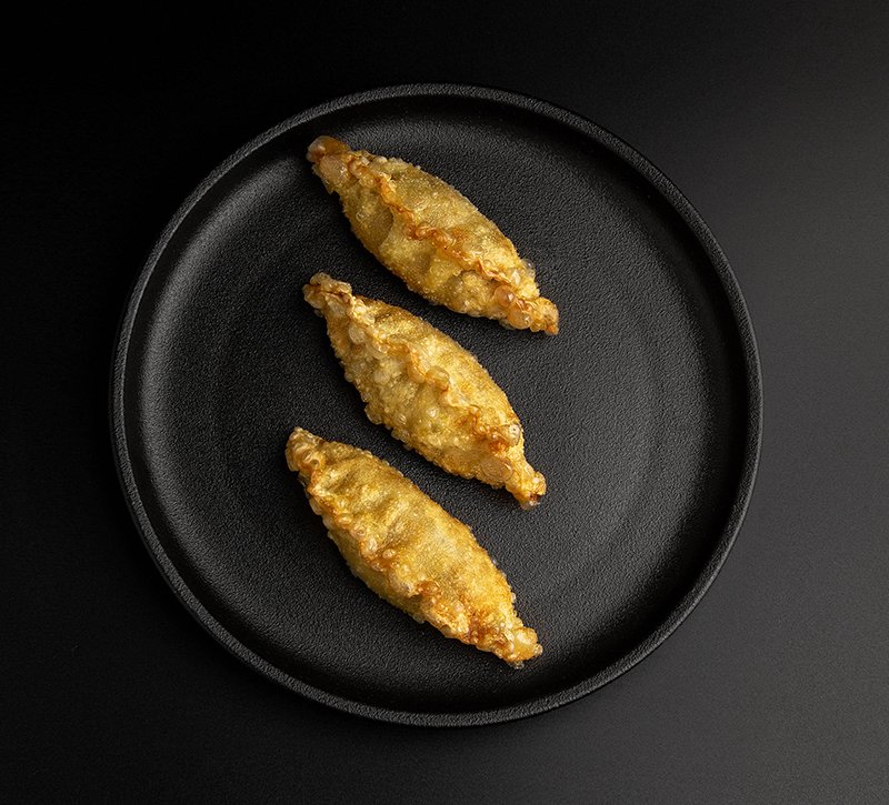 ПЕЛЬМЕШКИ ГЁДЗЕ С КУРИЦЕЙ И КРЕВЕТКОЙ ЖАРЕНЫЕ