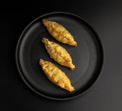 ПЕЛЬМЕШКИ ГЁДЗЕ С КУРИЦЕЙ И КРЕВЕТКОЙ ЖАРЕНЫЕ