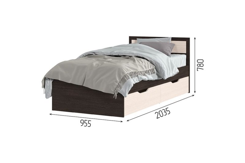 Кровать Гармония с ящиками