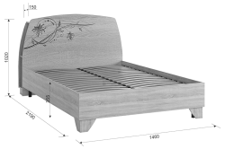 Кровать Виктория-1 140х200 см