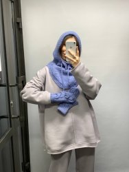 Капор + варежки