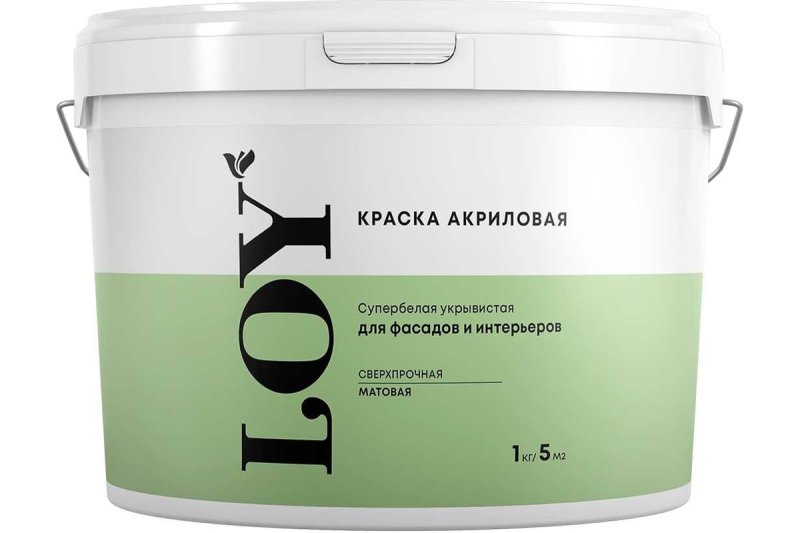 R-ONE интерьерная краска для стен И потолков 13кг