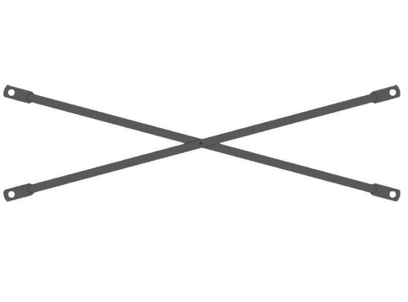 Диагональная сдвоенная связь рамных лесов 3 м