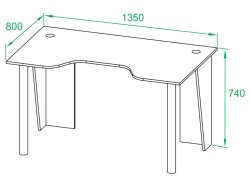 Компьютерный стол КСТ-18 игровой