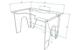 Стол для геймера Мебелеф-1