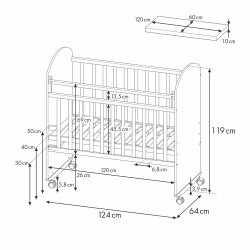 Кроватка детская Фея 701