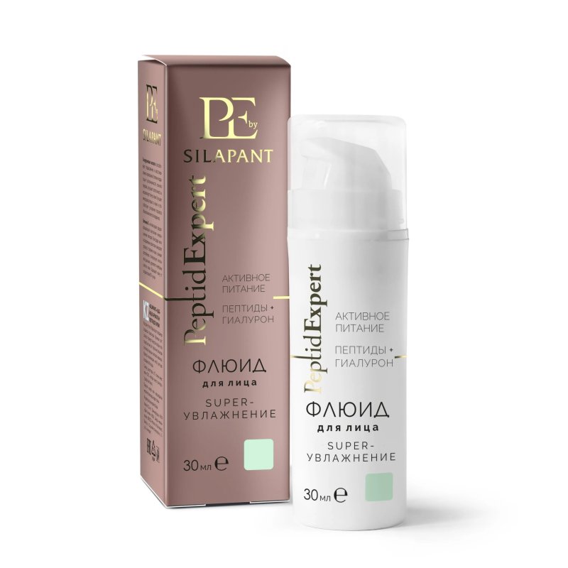 ФЛЮИД ДЛЯ ЛИЦА «СУПЕРУВЛАЖНЕНИЕ» С ПЕПТИДАМИ «SILAPANT», 30мл