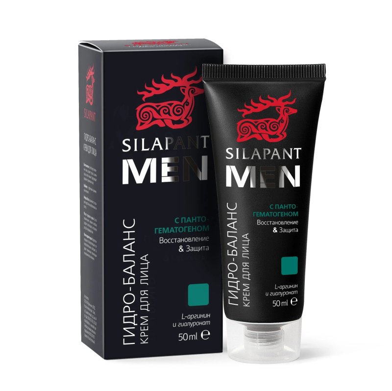 КРЕМ ДЛЯ ЛИЦА ГИДРО-БАЛАНС ДЛЯ МУЖЧИН СИЛАПАНТ, 50мл