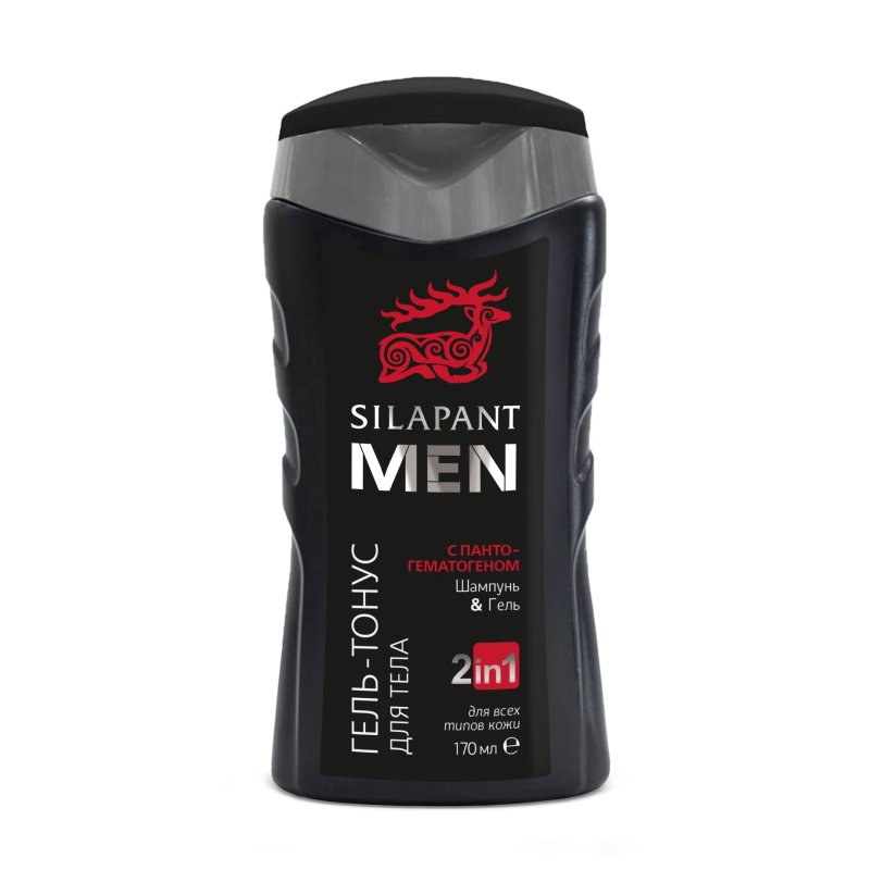 ШАМПУНЬ И ГЕЛЬ ДЛЯ ТЕЛА «ГЕЛЬ-ТОНУС» СИЛАПАНТ, 170мл