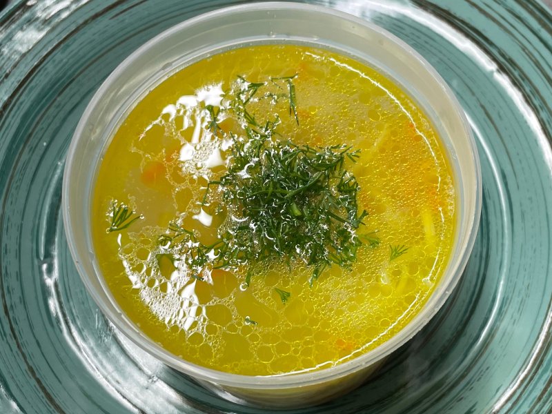 Суп-Лапша куриный на костном бульоне