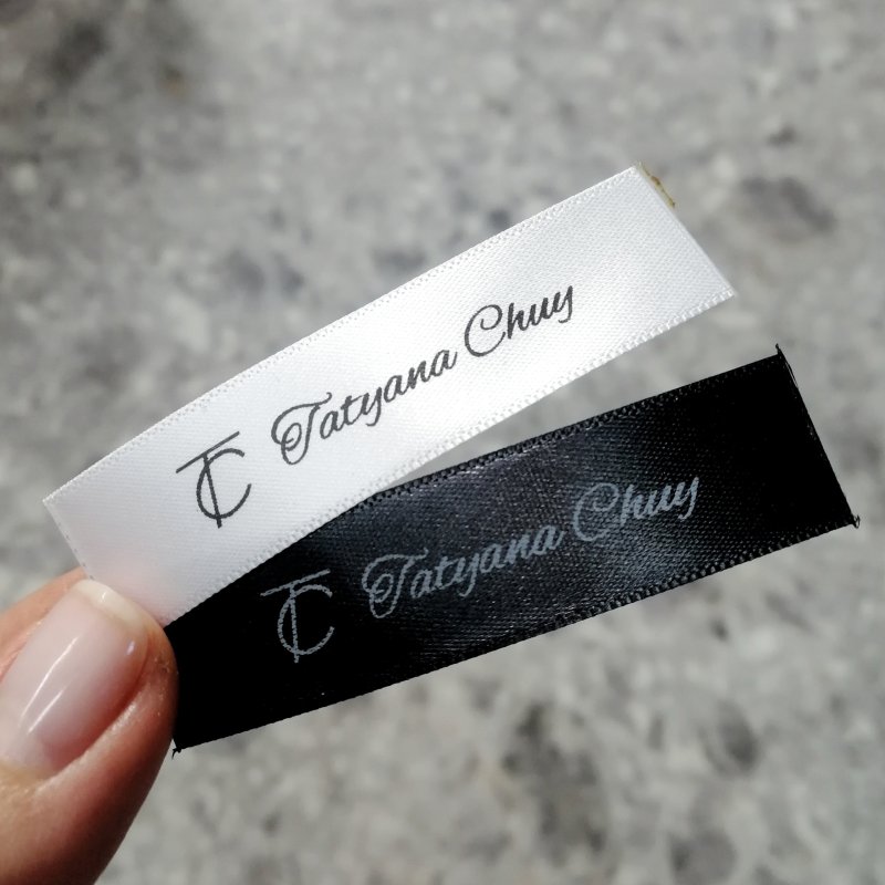 Сатиновые бирки 20х70мм от 300шт