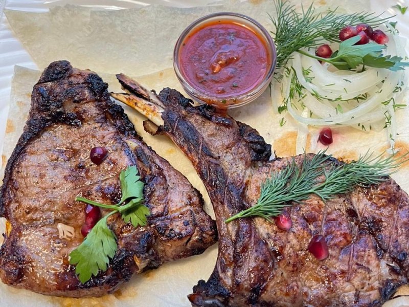 Антрекот из молодой телятины на мангале 2шт 