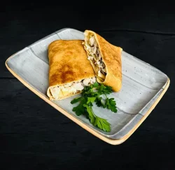 Блины с курицей и грибами