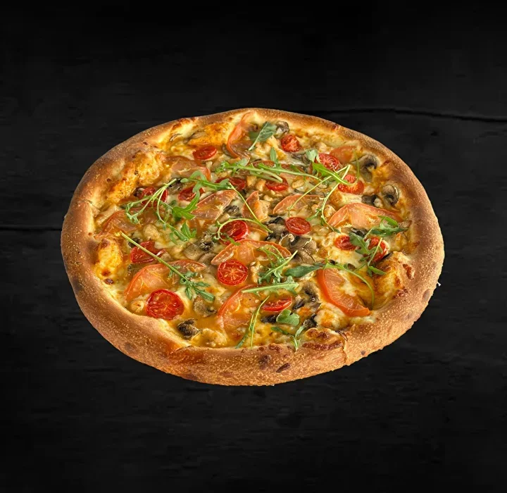 Пицца с курицей и грибами 30см