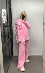 Свитшот с рюшами