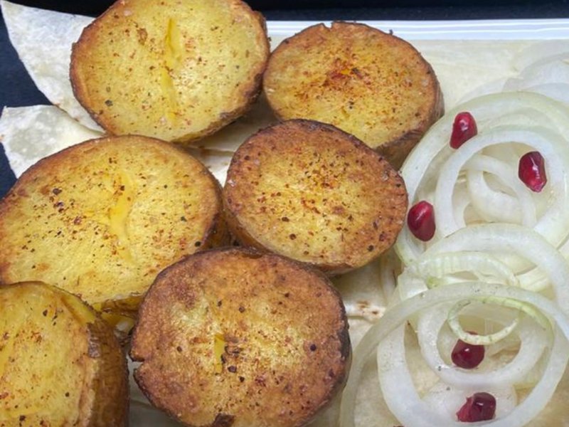 Картофель на мангале