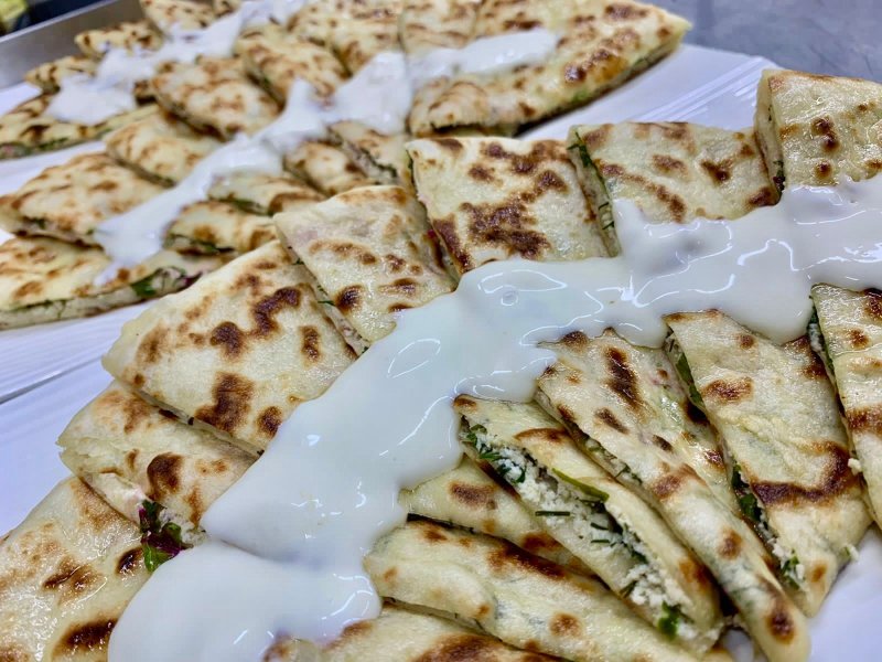 Далян с творогом и зеленью