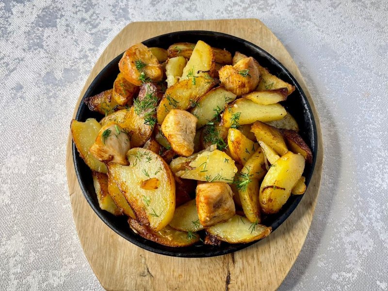 Жаркое с куриным филе 