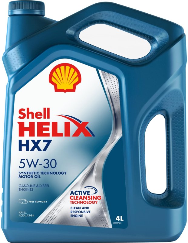 Масло моторное 5W30 Shell Helix HX7 S/syn 4л
