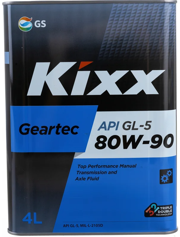 Масло трансмиссионное 80W90 Kixx Geartec GL-5 4л