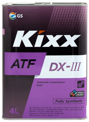 Масло трансмиссионное Kixx ATF Dexron III 4л