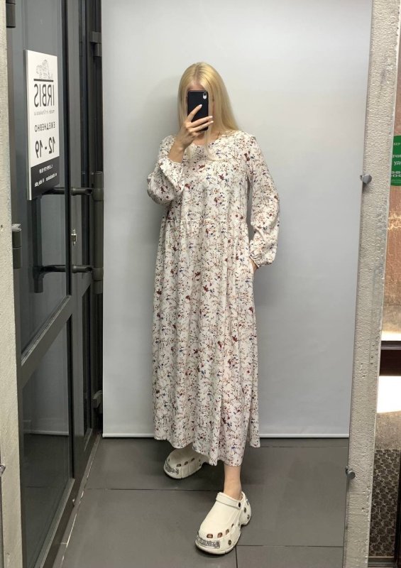 Платье из штапеля