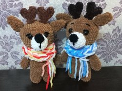 Игрушка Сувенир Олененок "АМУР" ручная работа