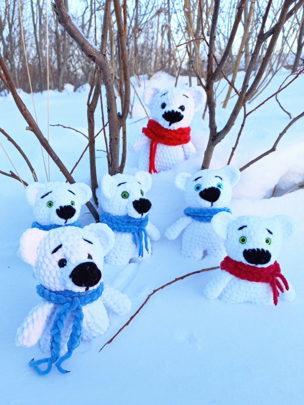 Игрушка Сувенир Медвежонок "Плюшик" ручная работа