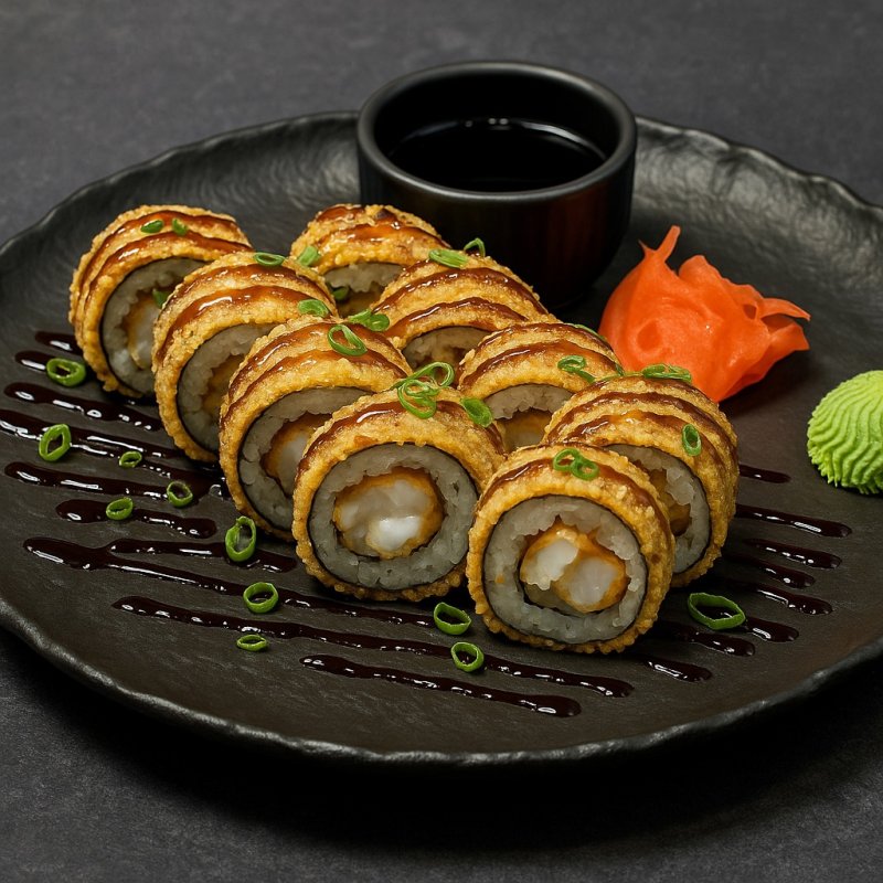 Темпура с креветками