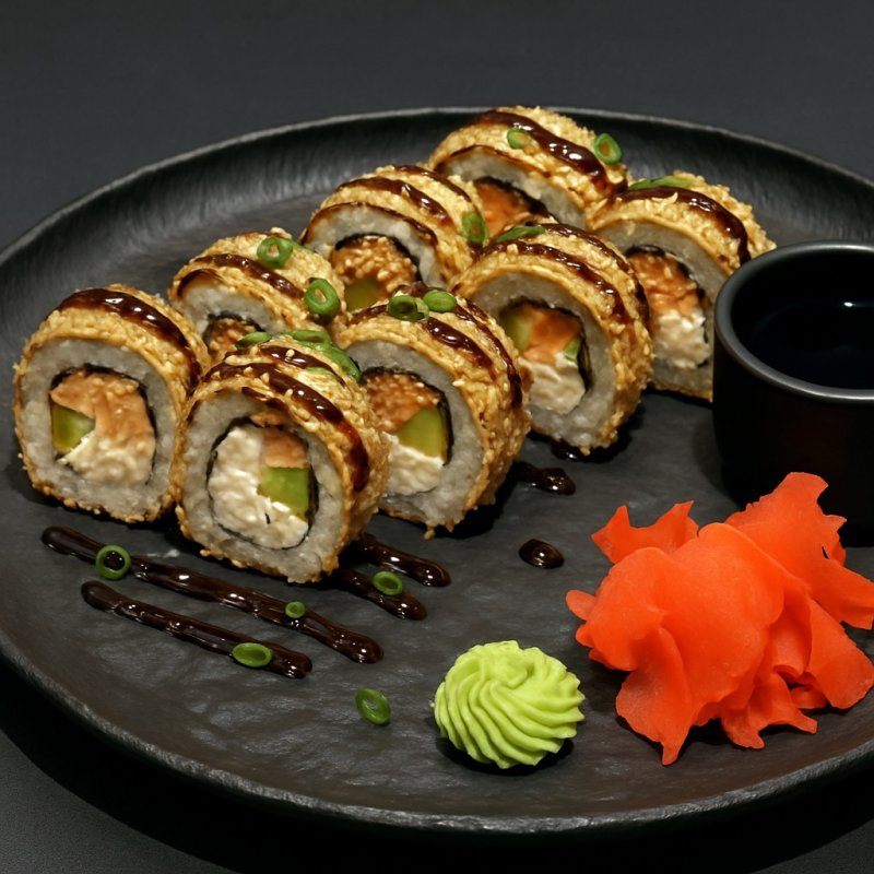 Темпура с сёмгой