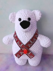 Игрушка Сувенир Белый медведь "ПУХЛЯШ"