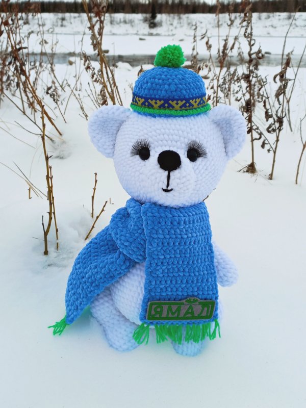 Игрушка сувенир "МЕДВЕЖОНОК" ручная работа