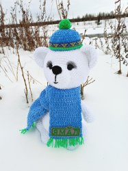 Игрушка сувенир "МЕДВЕЖОНОК" ручная работа