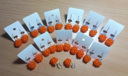 Серьги "МОРОШКА" бижутерия ручная работа