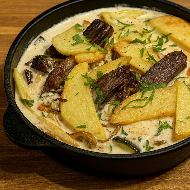 Жаркое со сливками