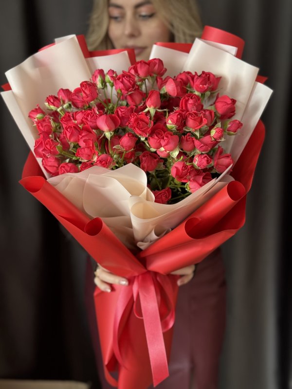 Кустовая Роза «Черри Хеопс»