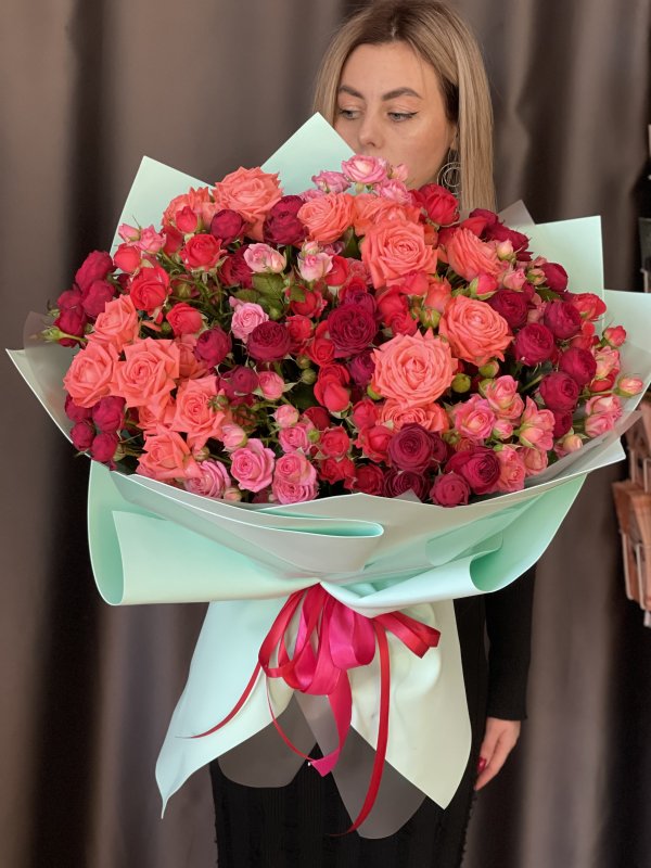 Микс кустовой розы